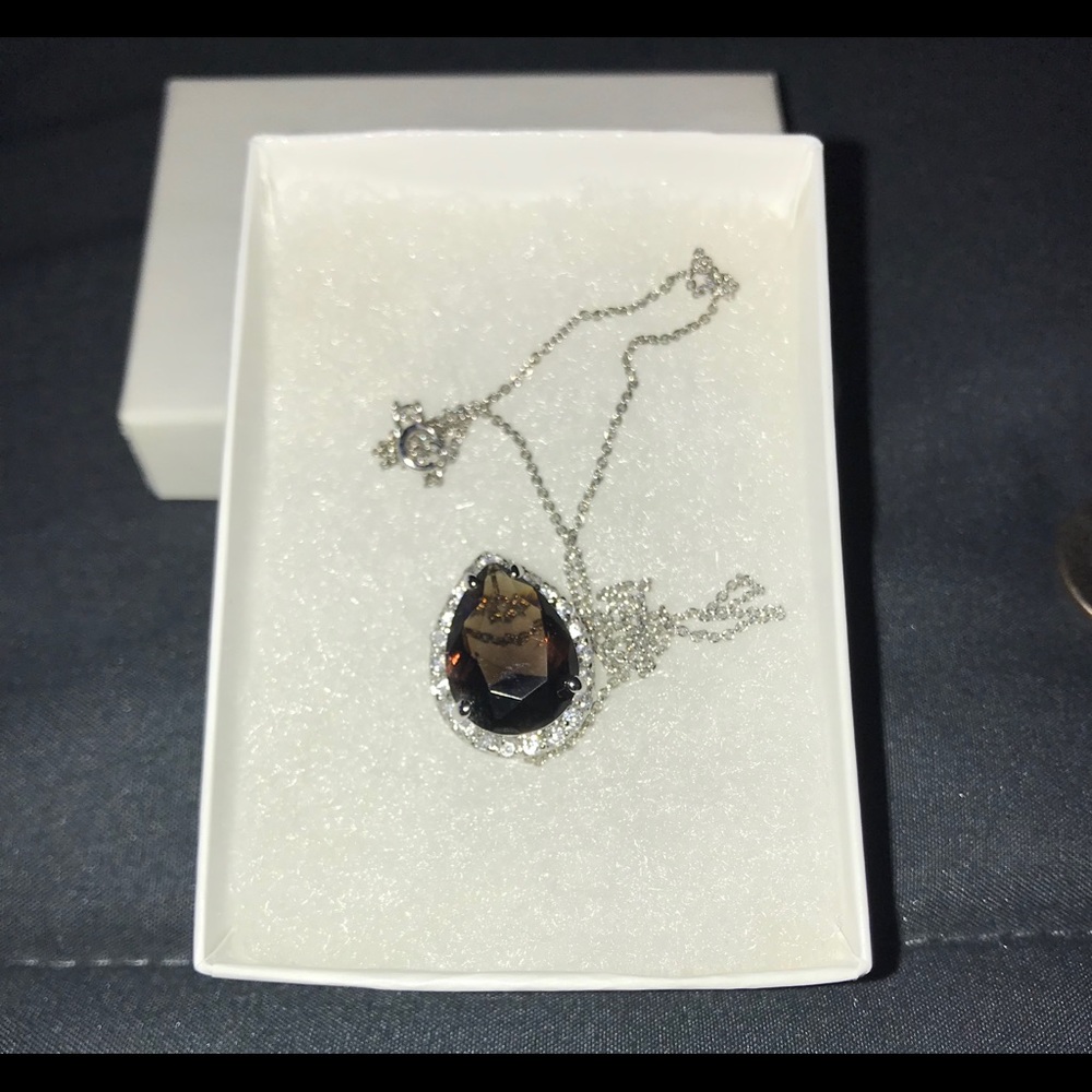 Purple stone necklace